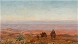 לודוויג בלום , גמלים במדבר ,1943, שמן על בד (הגדל)