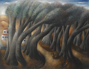 ראובן רובין, עצי זית עתיקים (הגדל)