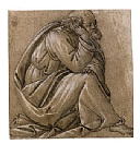 Botticelli - Study for a seated St. Joseph