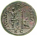 הדיוקנאות והסמלים במטבע הרומי 'יהודה השבויה'