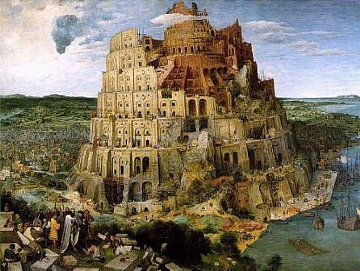 מגדל בבל מאת - ברויגל האב. (הגדל)