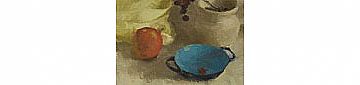 Still Life with Rosehips and Turquoise Bowl I (הגדל)