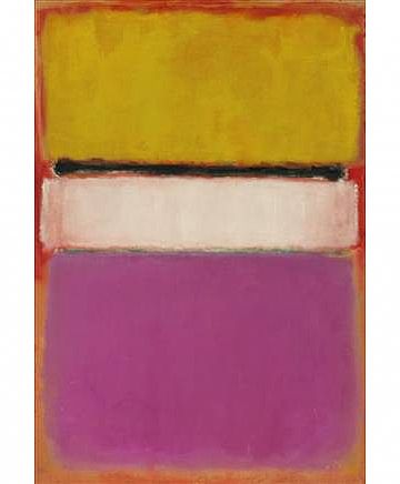 rothko, 1950 White center  - yellow and pink (הגדל)