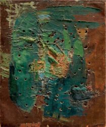 לאה ניקל, ללא כותרת, 1959, שמן על בד, 41  x 48 ס"מ, עיזבון האמנית